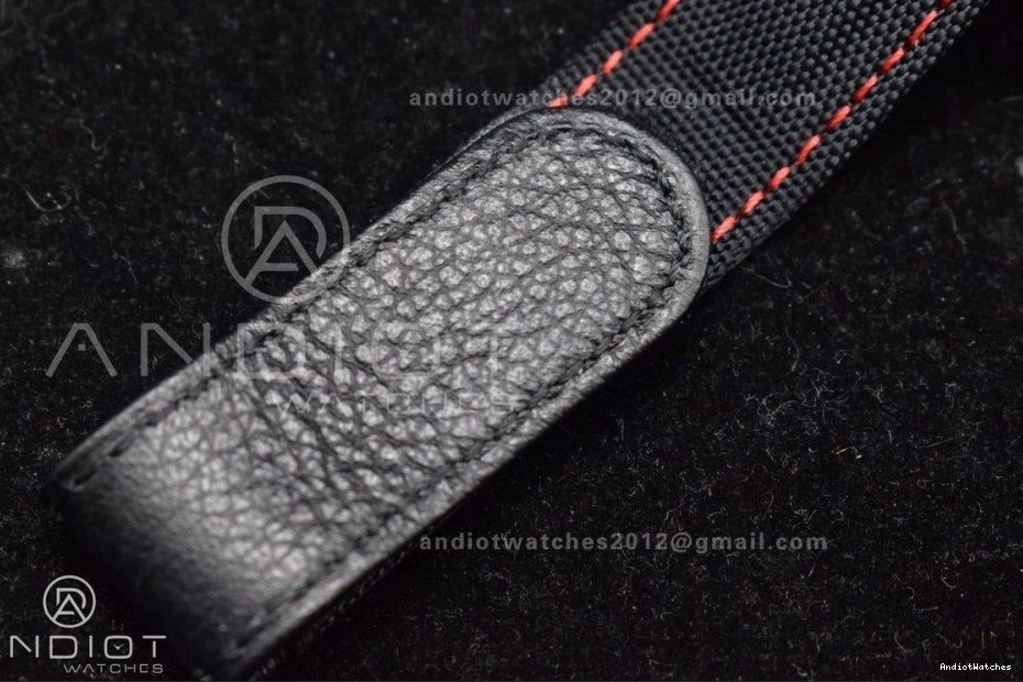 Affordable Nylon Black Submariner Black Best VS Red on DIW VSF Carbon Dial Strap 1:1 473 Edition 0410